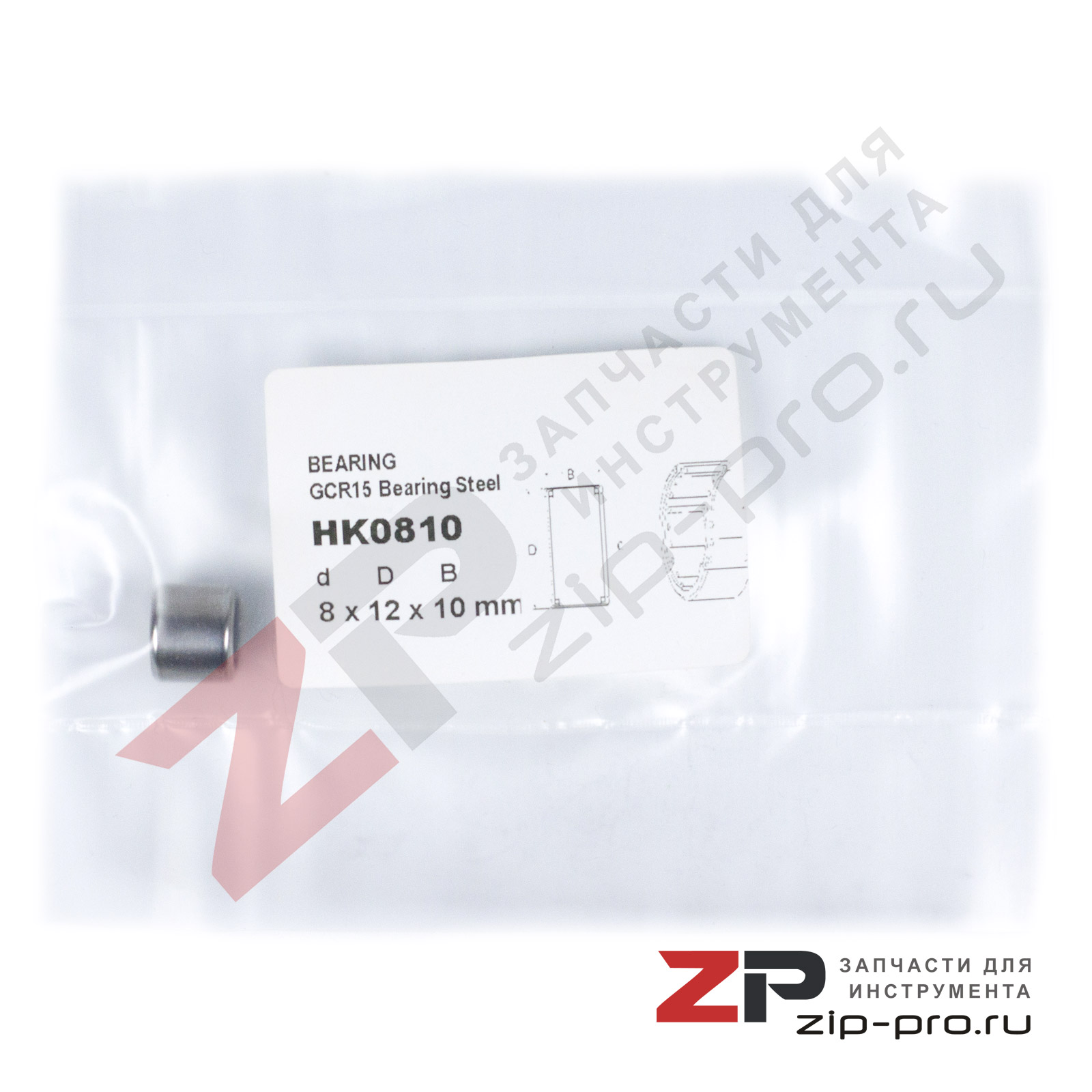 Подшипник HK0810 8x12x10mm фото 2