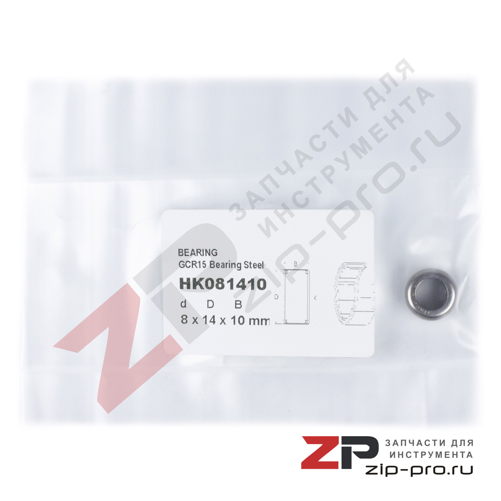 Подшипник HK081410 8x14x10mm фото 2
