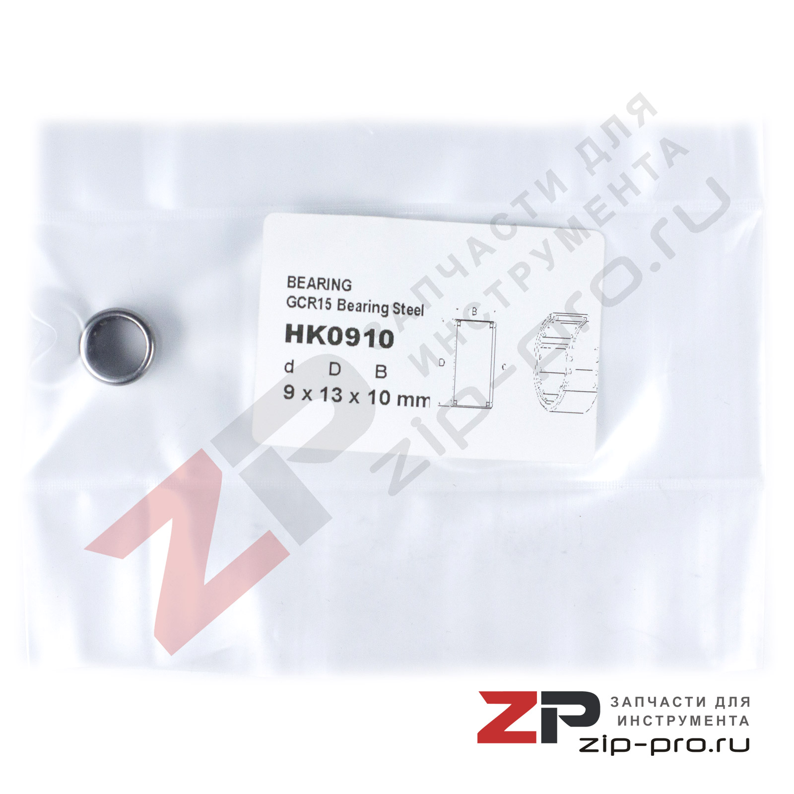 Подшипник HK0910 9x13x10mm фото 3