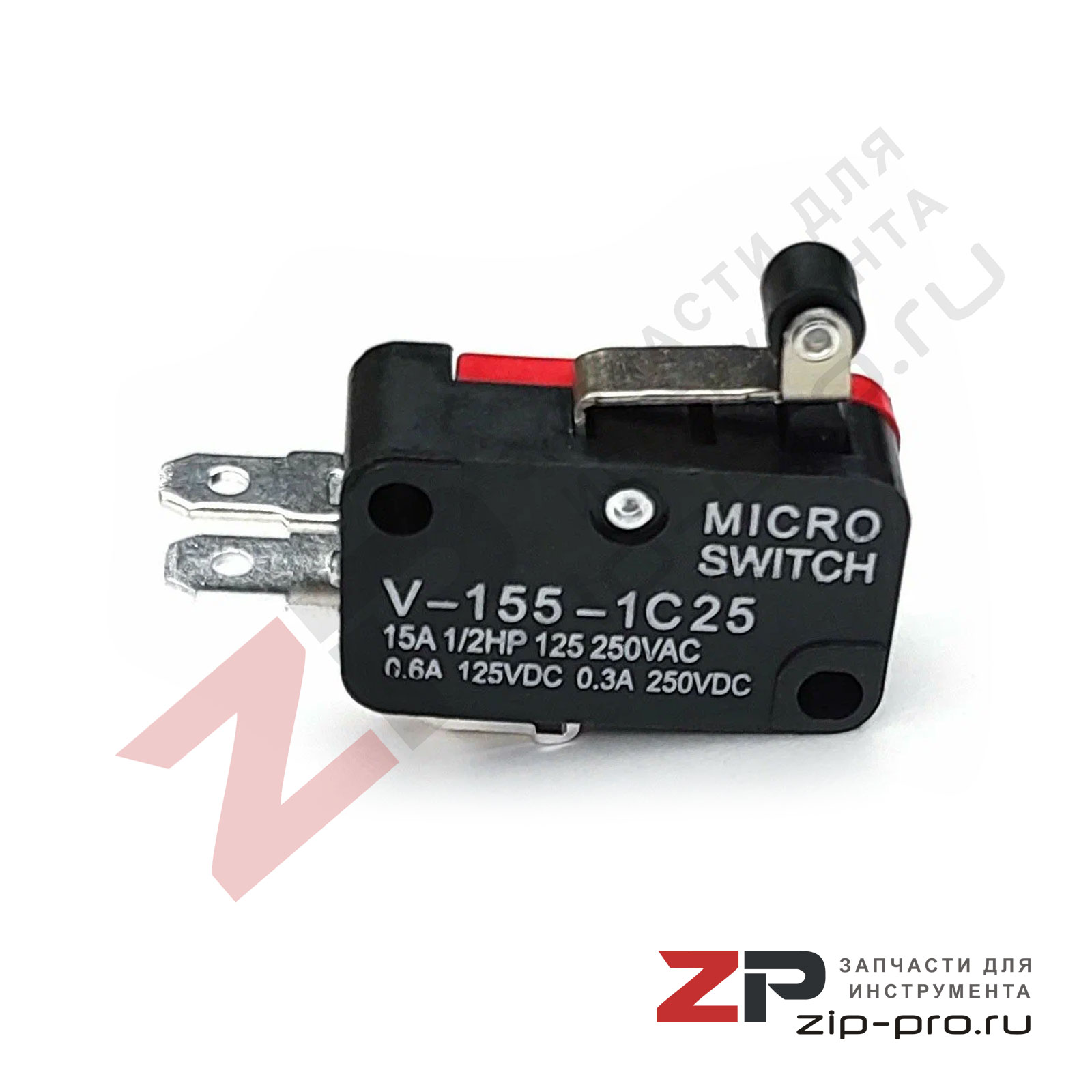 Микровыключатель концевой V-155-1C25 фото 3
